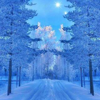 Winter sci fi wallpaper