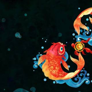 Chinese writing wallpaper