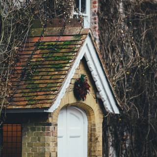 Christmas porch wallpaper