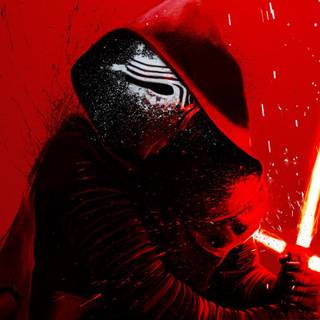 Kylo Ren and Rey wallpaper