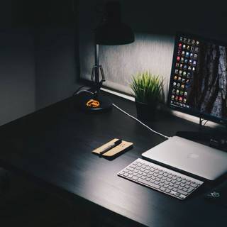 Computer black wallpaper