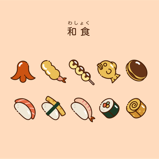 Japanese Kawaii food wallpaper