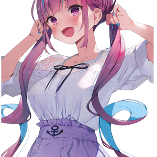 Minato Aqua phone wallpaper