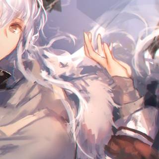 Lightning anime girl wallpaper