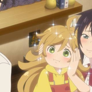 Lightning anime girl wallpaper