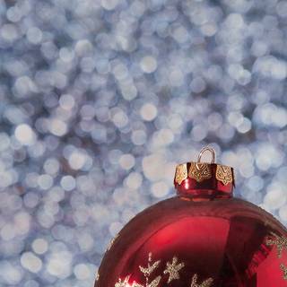 Christmas ornament iPhone wallpaper