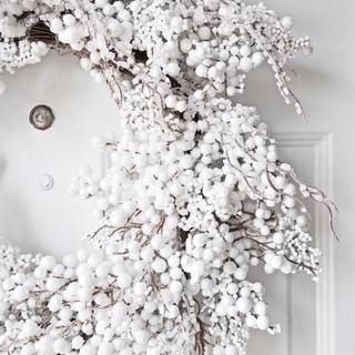 Cozy white Christmas wallpaper