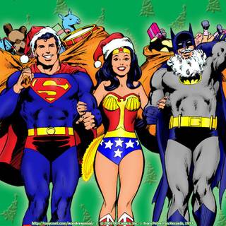 Christmas Superman wallpaper
