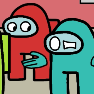 Cyan Among Us wallpaper