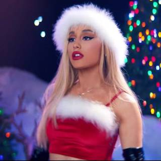 Christmas Ariana Grande cute wallpaper