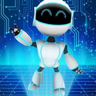 Phone screen robot wallpaper