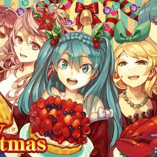 Christmas Miku wallpaper