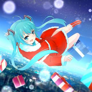 Christmas Miku wallpaper
