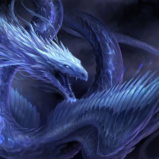 Crystal dragon wallpaper