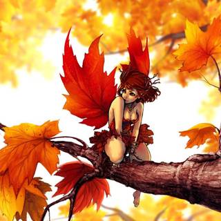 Autumn fake wallpaper