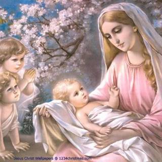 Christmas and Jesus baby picture wallpaper