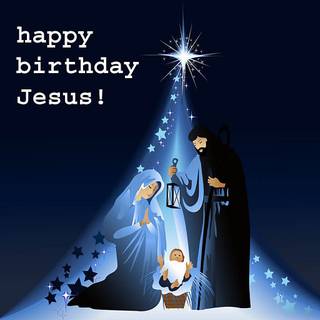 Christmas and Jesus baby picture wallpaper