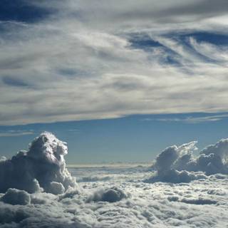 Mufasa in the clouds wallpaper