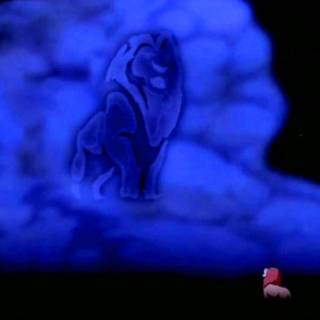 Mufasa in the clouds wallpaper