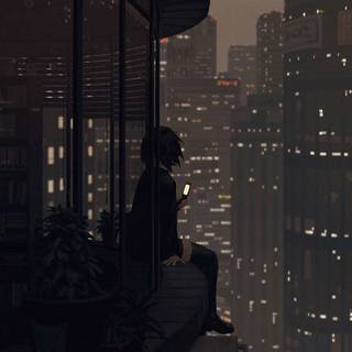 Black lofi wallpaper