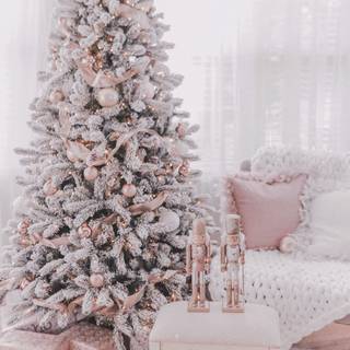 Rosegold Christmas wallpaper