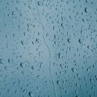 Water drops glass HD wallpaper