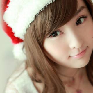 Christmas cute girls wallpaper