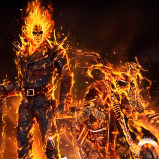 Ghost Rider 4K Fortnite wallpaper