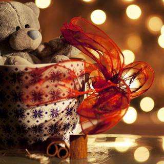 Christmas Teddy Bear wallpaper