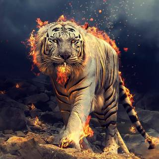 Magical tiger wallpaper