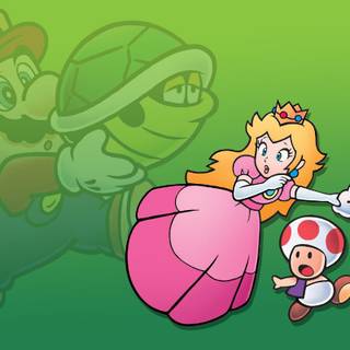 Mario Bros winter wallpaper