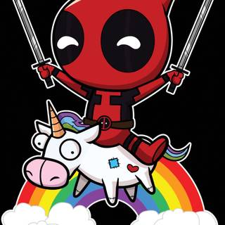 Deadpool unicorn wallpaper