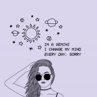 Gemini girl wallpaper