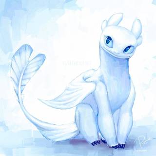 How To Train Your Dragon Light Fury wallpaper