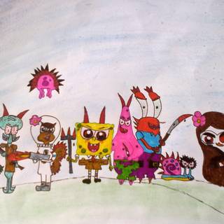 Creepy Spongebob wallpaper