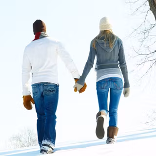 Boy alone winter wallpaper