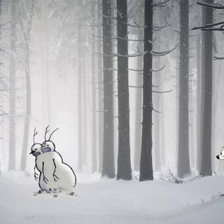 Forest Christmas wallpaper