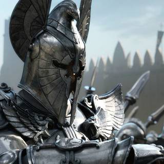 Silver armor wallpaper