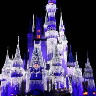 Castle Disney Christmas wallpaper