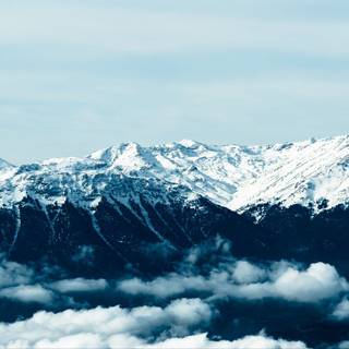 Snow mountains 1280x1024 wallpaper