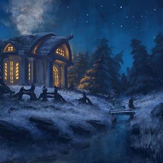 Winter prints wallpaper