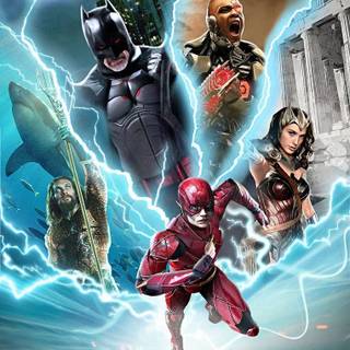 DC Extended Universe heroes wallpaper