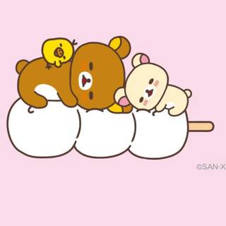Cartoon Kawaii marshmallow wallpaper