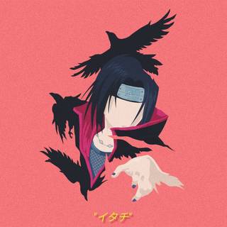Minimalist Itachi wallpaper