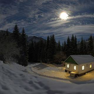 Winter good night wallpaper
