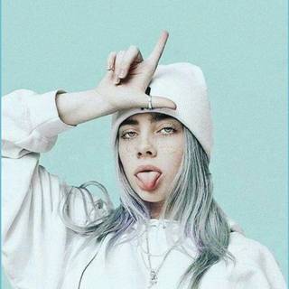 Billie Eilish green aesthetic wallpaper