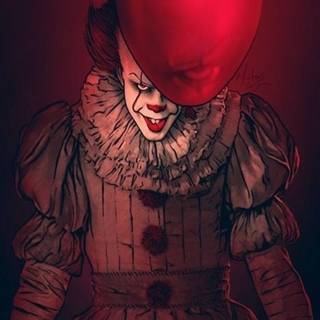 Pennywise giving balloon wallpaper