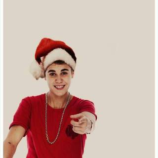 Justin Bieber Christmas wallpaper