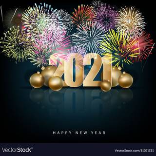 Happy New Year 2021 Full HD wallpaper