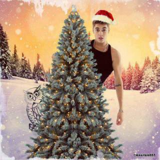 Justin Bieber Christmas wallpaper